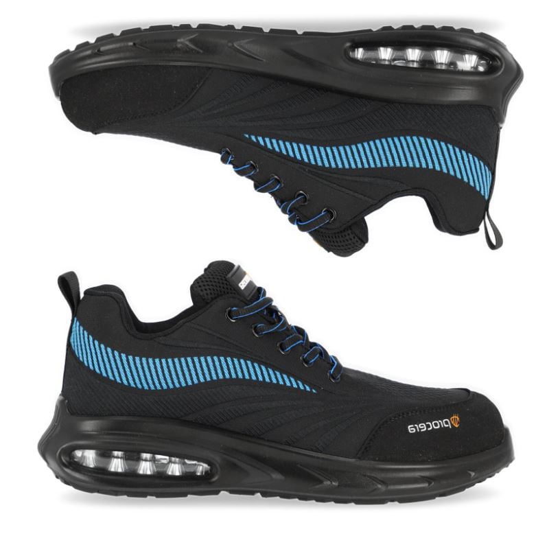 Παπούτσια Ασφαλείας/Εργασίας Procera | Texo-Air Wave SB - Black - Image 3