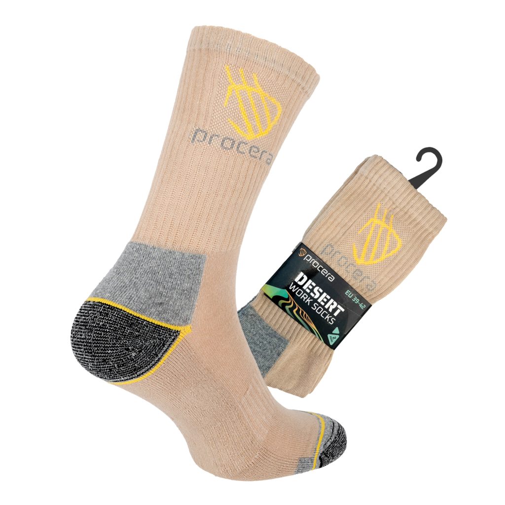 Κάλτσες Procera | Desert Work Socks 2 Pairs - Μπεζ