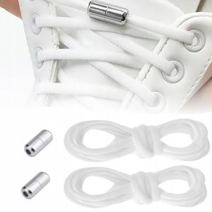 Ελαστικά Κορδόνια για παπούτσια 100cm Ασπρα - V01893_B